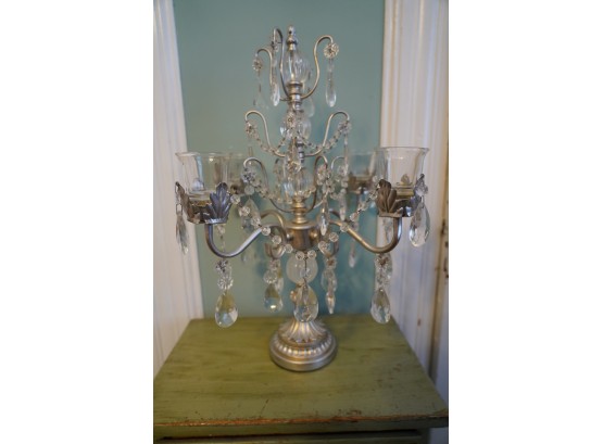 MODERN STYLE CHANDELIER STYLE CANDLE HOLDER, 20IN HEIGHT