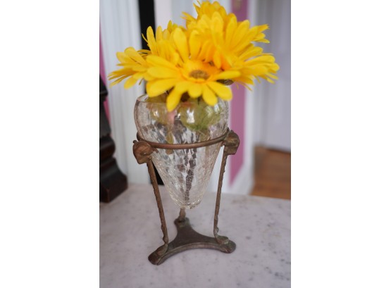 SMALL FLOWER DECORATION,  10IN HEIGHT