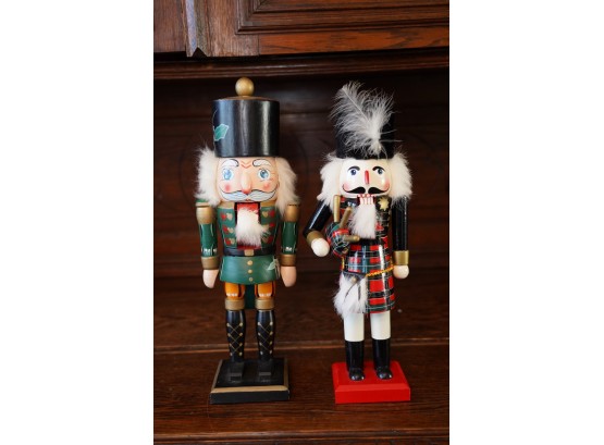 LOT OF 2 CHRISTMAS NUT CRACKERS