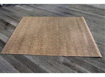 OUTDOOR WICKER STYLE RUG, 64X88 INCHES