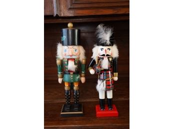 LOT OF 2 CHRISTMAS NUT CRACKERS