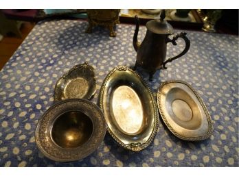 LARGE SILVER PLATED LOT