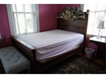 ANTIQUE SOLID WOOD BED, MATTRESS NOT INCLUDED!