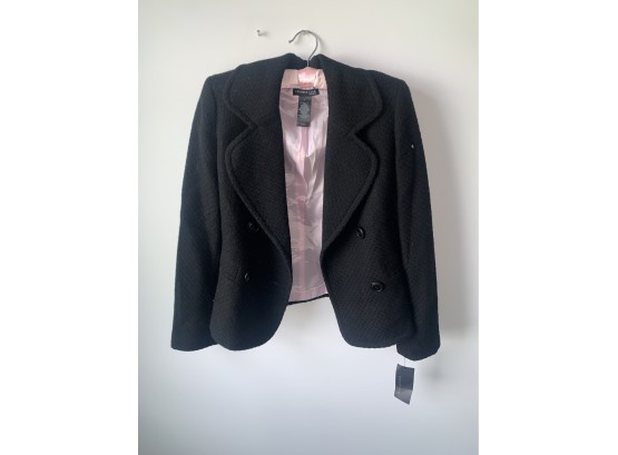 Kenneth Cole Size 2 New With Tags Black Blazer Jacket