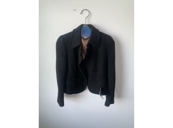 Brand New Black Blazer By Sisley W/tags Retail $239