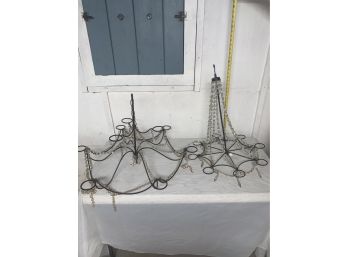 Lot Of Two Chandeliers