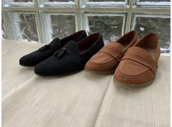 LOT OF 2 MEN'S LOAFERS, SIZE 8 AND 10