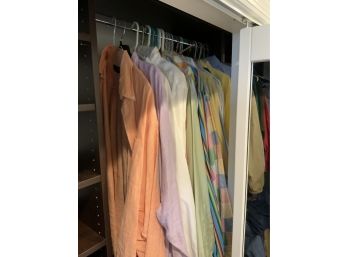 LARGE LOT OF ALL DRESS SHIRTS INCLUDING BROOKS BROTHERS!