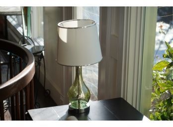 MODERN STYLE GREEN GLASS LAMP