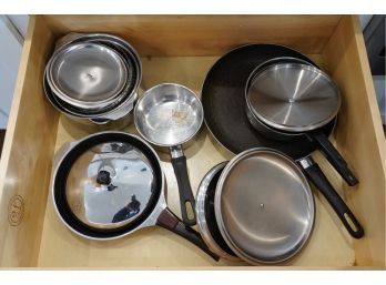 LARGE LOT OF POTS AND PANS