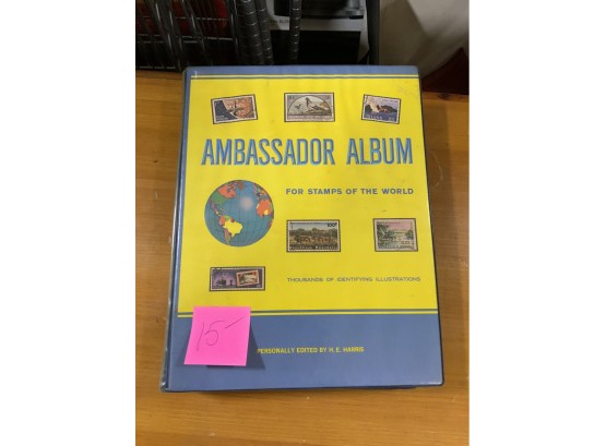 MASSIVE BINDER OF AMBASSADOR ALBUM COLLECTIBLE STAMPS, #15