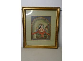 RELIGIOUS HANGING DECORATION, FRAMED AND MATTED  18X20 INCHES