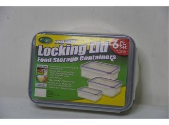 BRAND NEW SEALED  SPACE SAVING LOCKING LID FOOD STORAGE CONTAINERS