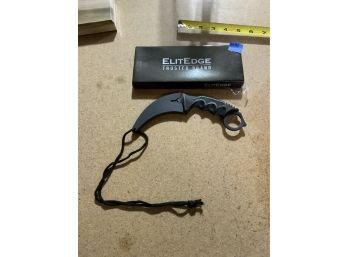 LIKE NEW ELITEDGE TRUSTED  BRAND BLACK POCKET KNIFE, M14