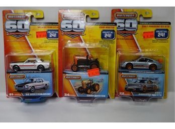 LOT OF 3 NEW MATCHBOX TOY CARS, A3