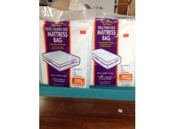 Clear Super Heavy Duty King/queen And Full/Twin Size Mattress Bags - Sealed
