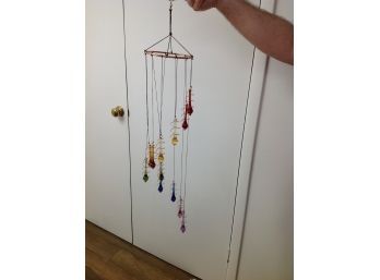Colorful Glass Spiral Hanging Decoration/ Wind Chime