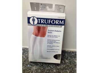 Truform Leg Health -Tru Soft Diabetic -Never Worn -X-Large In Black