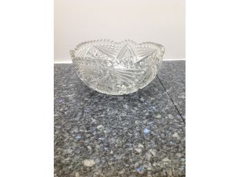 Czech Crystal Bowl - Never Used