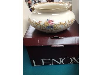 Lenox Medium Queens Garden Bowl-  Decorated With 24kt Gold - Never Used