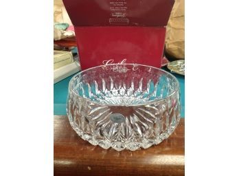 Very Pretty And Heavy Gorham Crystal Bowl In Box -Never Used