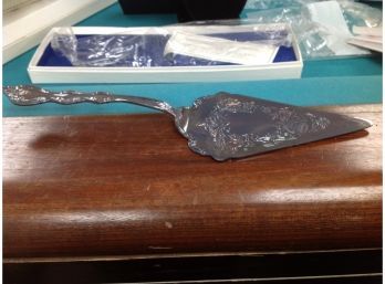 Silver Plated Decorative Cake Server -Never Used
