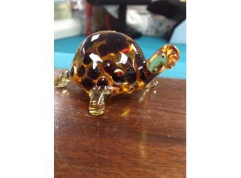Handmade Glass Turtle -Artist Signed