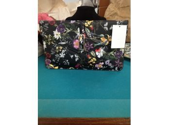 Black Floral Clutch/ Handbag - Never Opened With Tag