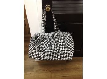 Vera Bradley Large Duffle Bag-Houndstooth Pattern - Never Used With Tag