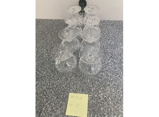 Lot Of Six Cognac Waterford Crystal Glasses