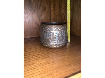 Antique Dovetail Copper Small Pot