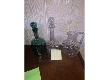 Lot Of 3 Glass Items