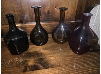Lot Of Four Glass Vases