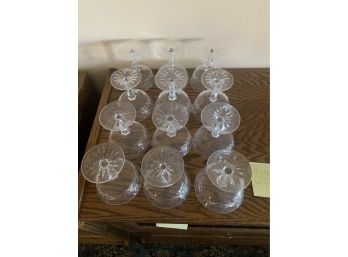 Lot Of 12 Cocktail Waterford Crystal Glasses
