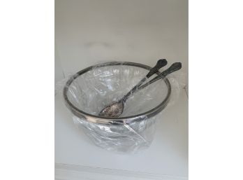 Silver Plate Made In England Bowl And Silverware