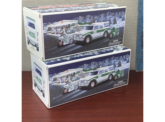 Lot Of Two Same Hess Trucks In Box