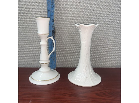 Lot Of 2 Lenox Candle Holders
