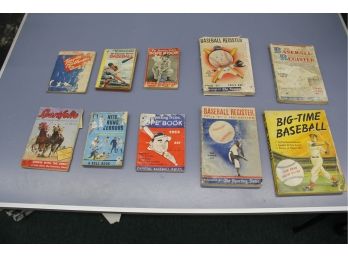 Lot Of Vintage Baseball Books