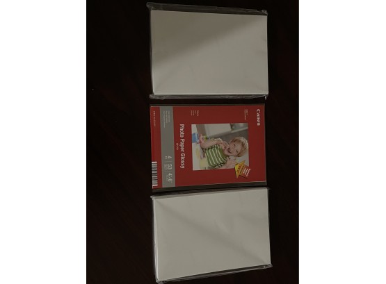 2 Packs Of 4x6 Cannon Photo Paper