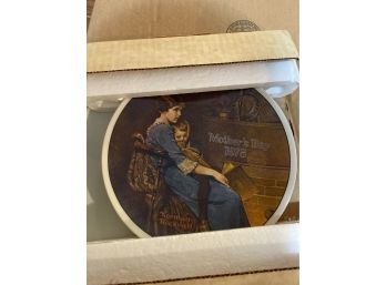 Norman Rockwell Collector Plate- Mothers Day 1978