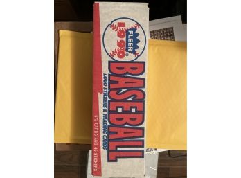 1990 Fleer Baseball Card Complete Set With Factory Seal Still Intact But Ripped A Bit