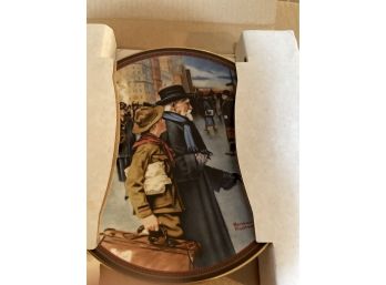 Norman Rockwell Collector Plate - A Helping Hand