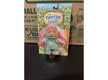 The Original Norphin Troll Figure With Pink Hair