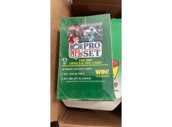 1990 NFL Pro Set Box Of 36 Packs - Factory Sealed