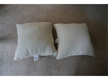 LIKE NEW, LOT OF 2 NEW WHITE PILLOWS