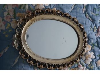 ANTIQUE STYLE WOOD FRAME MIRROR