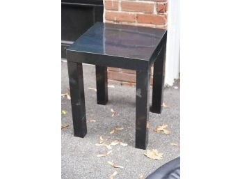 RETRO 80'S VINTAGE PLASTIC BLACK SIDE TABLE
