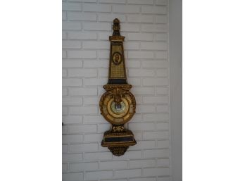 MADE IN ITALY SOLID WOOD BAROMETER (READ INFO)