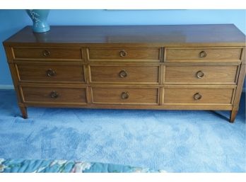 GREAT CONDITION, 9 DRAWER SOLID WOOD LONG DRESSER MADE BY MILLING ROAD FURNITURE