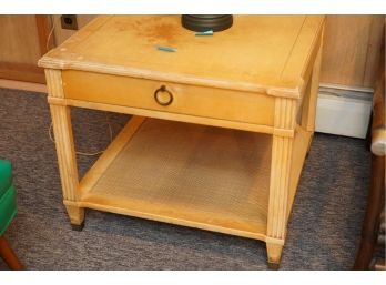 MATCHING PAIR SIDE TABLE WITH PULL OUT DRAWER
